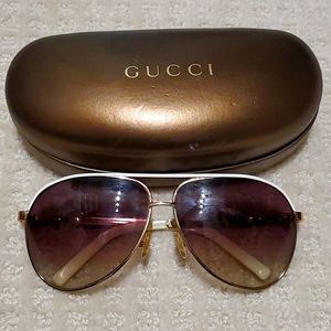 Authentic Gucci Aviator Sunglasses.